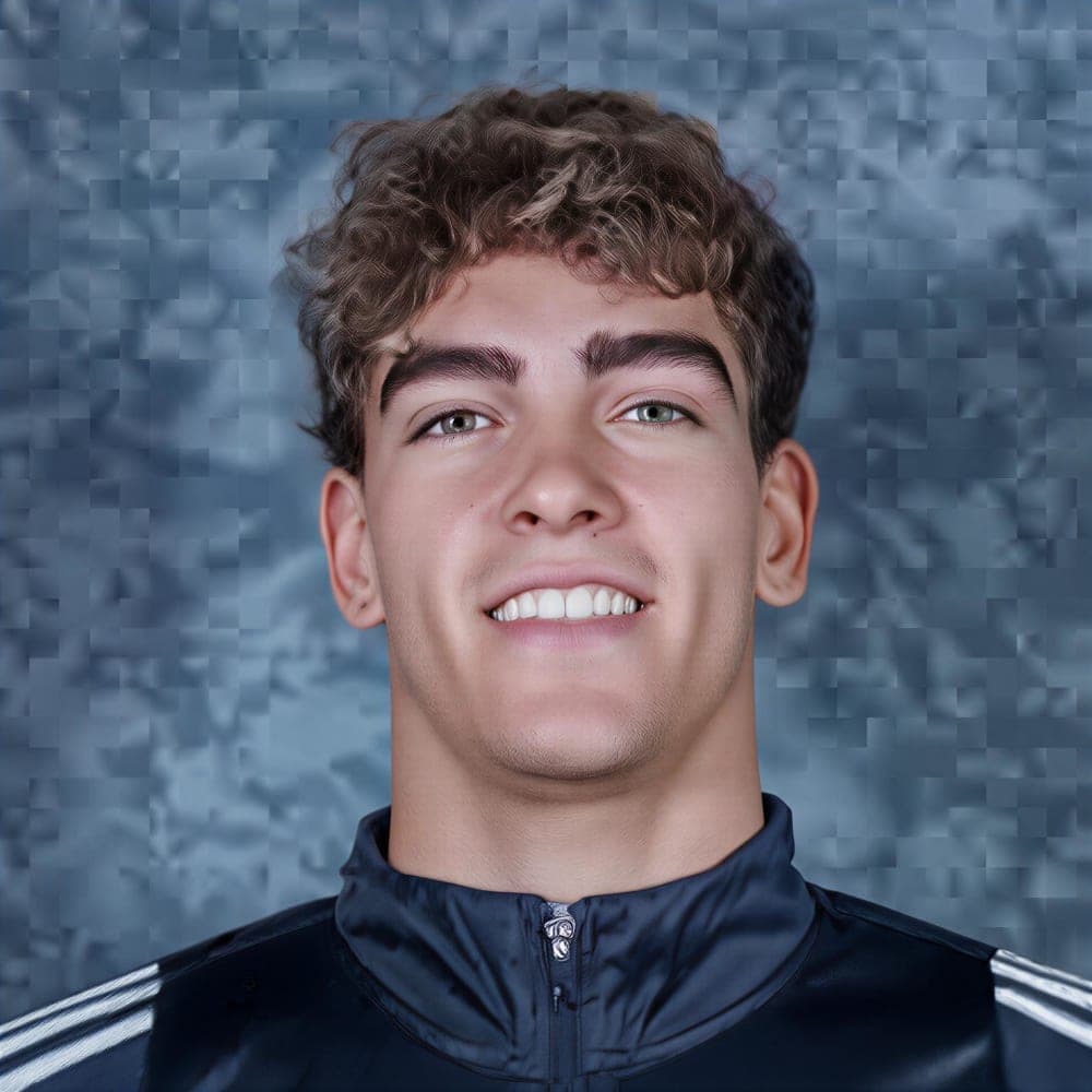 Jan Matejczuk – Grand Valley State University, NCAA DII Headshot of Jan Matejczuk, college swimmer at Grand Valley State University.