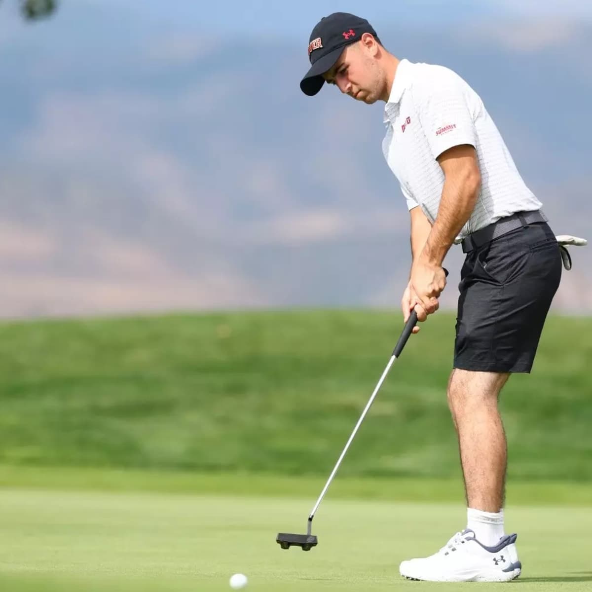 Interview with Arthur Akpinar College golfer Arthur Akpinar finishing his swing on the course