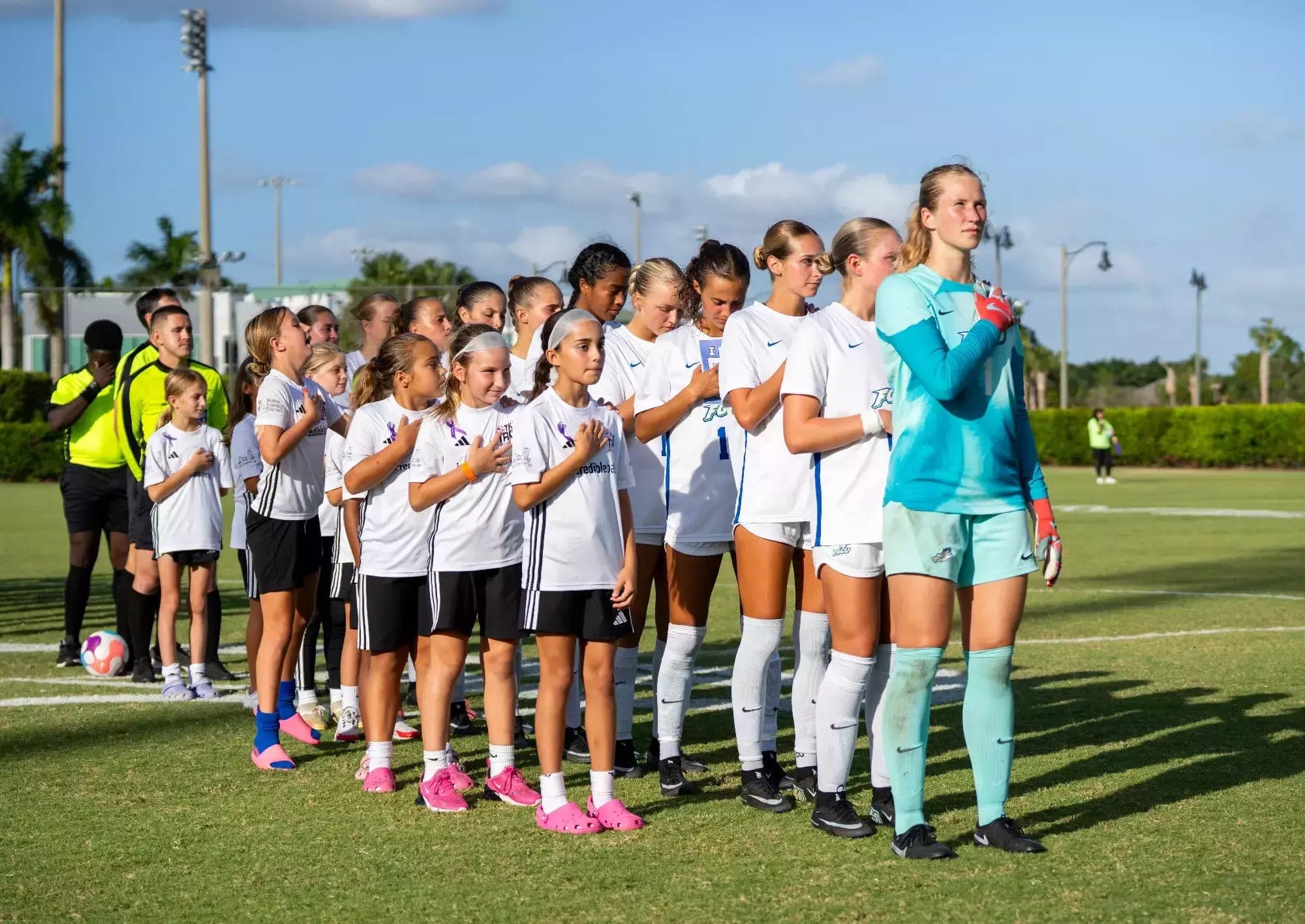 Madara Matrevica, starting goalkeeper at Florida Gulf Coast University